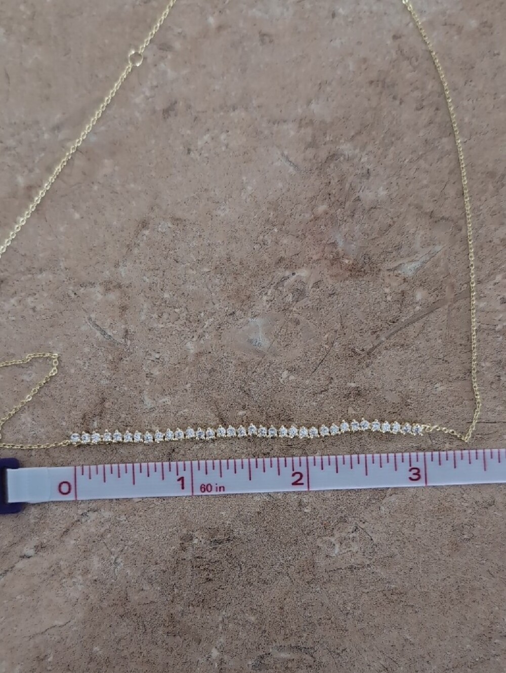 NWT Melinda Maria Baby "Not Your Basic" Chain Necklace GOLD - Picture 3 of 6